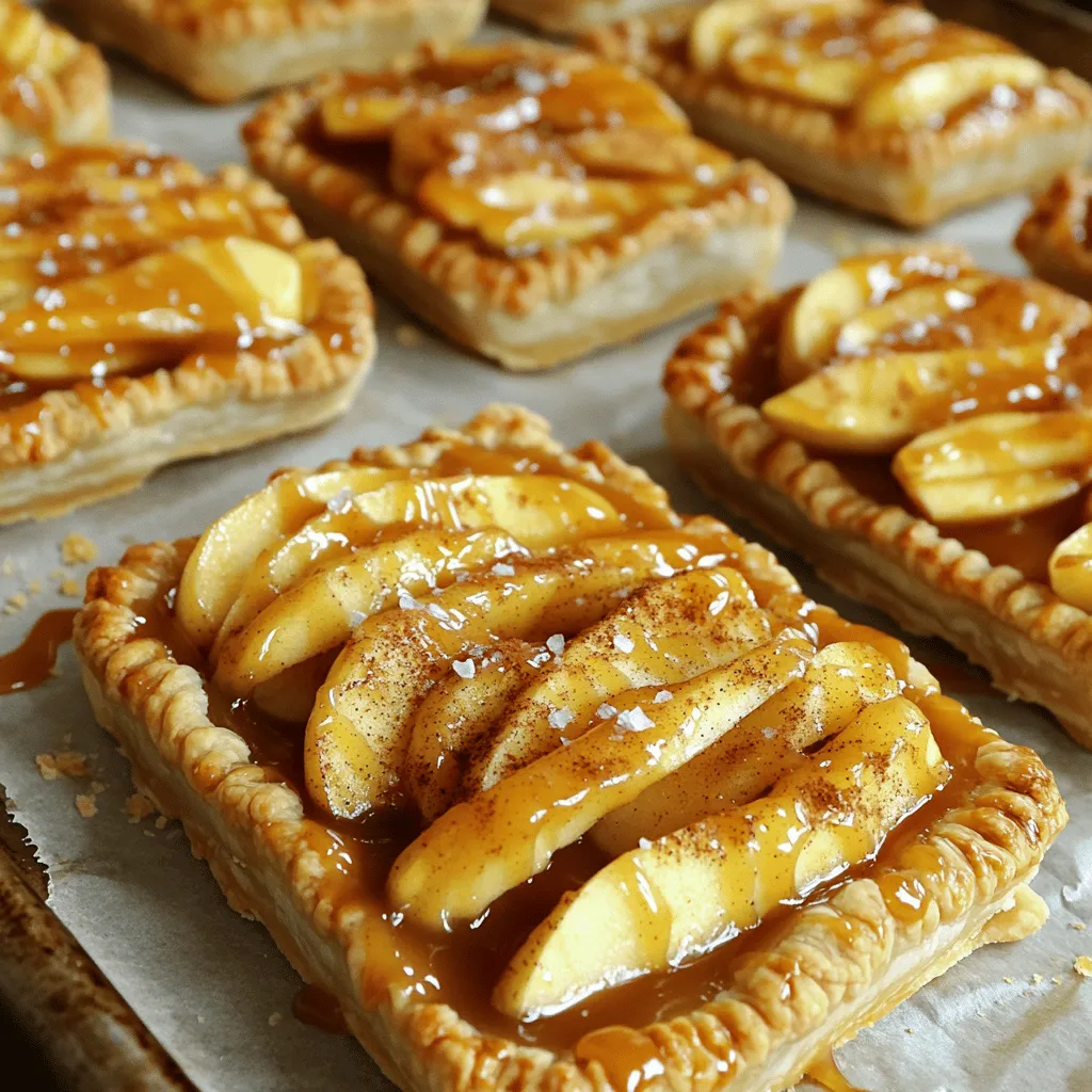 Einfache Karamell-Apfelpasteten Schnell und Lecker