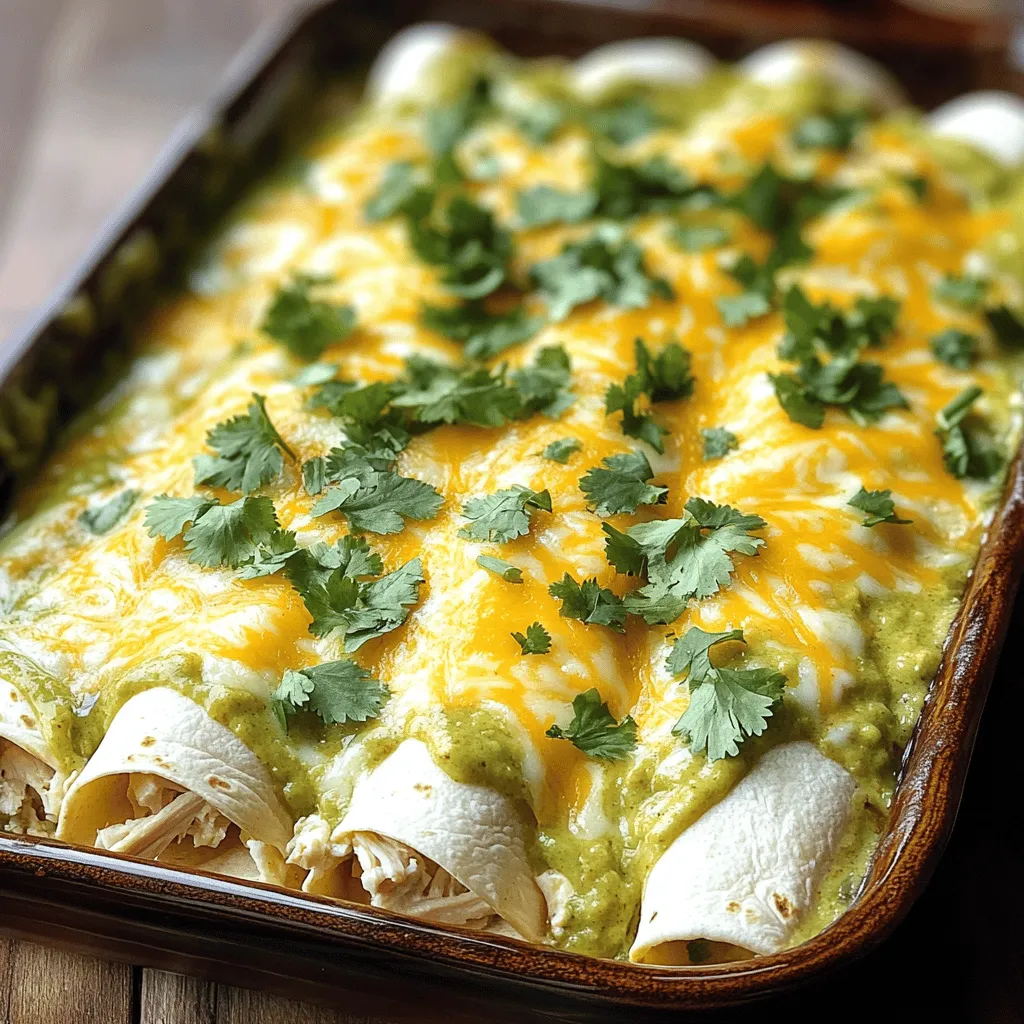 Creamy White Chicken Enchiladas Einfache Rezeptidee