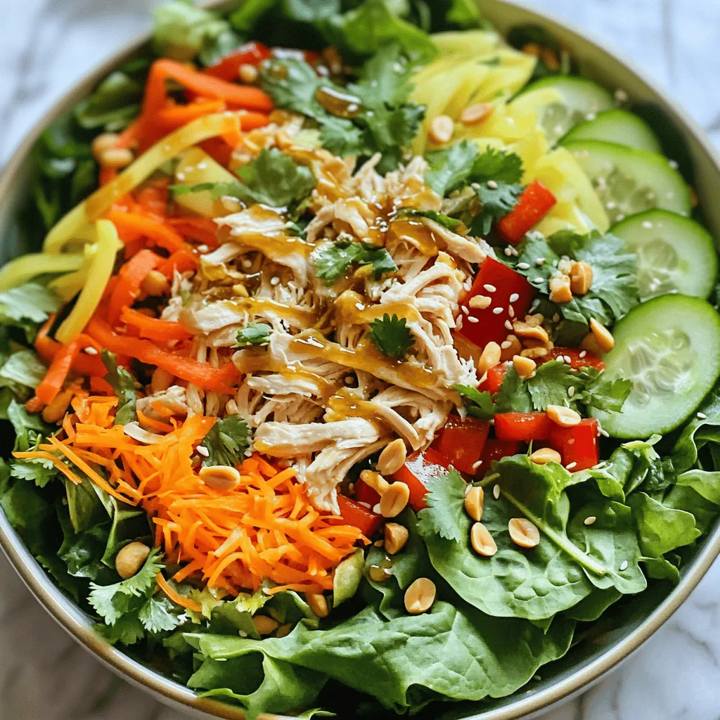 Thai Chicken Salad Frisch und Voller Geschmack