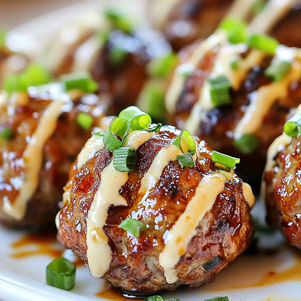 Korean BBQ Fleischbällchen mit Spicy Mayo Genuss