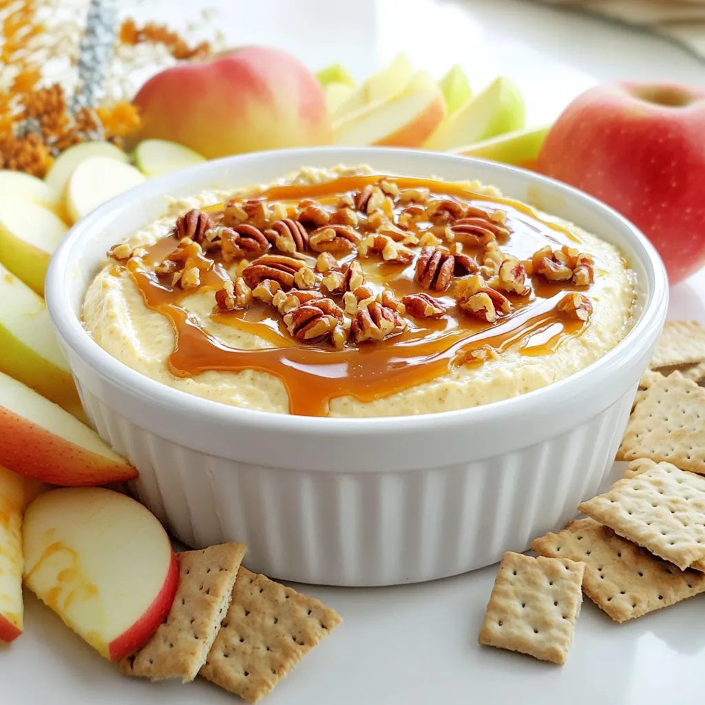 Karamell-Apfel-Cheesecake-Dip Einfache Genussidee