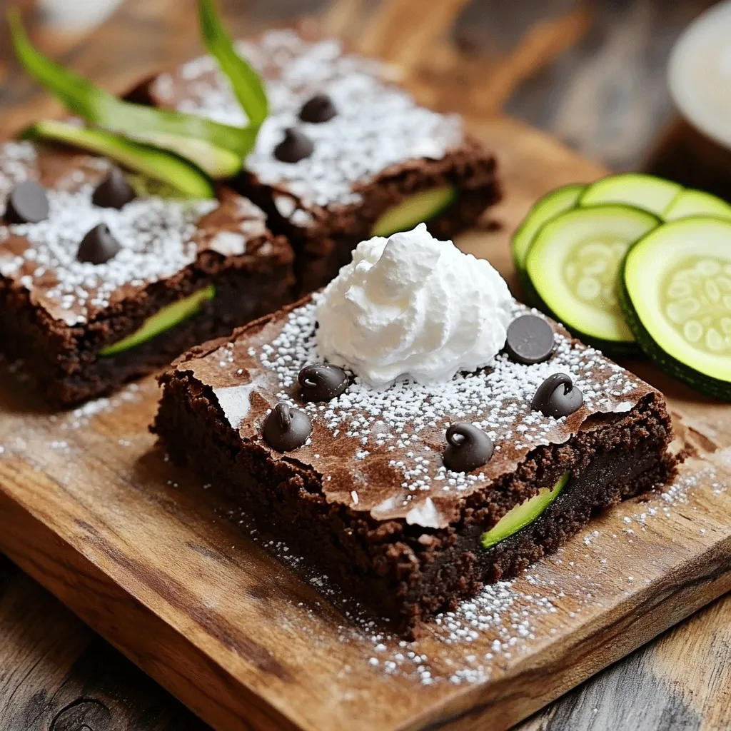 Schokoladige Zucchini Brownies Wunderbar und Saftig