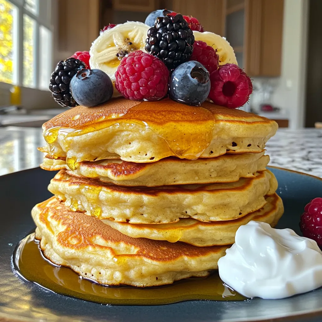 Cottage Cheese Protein Pfannkuchen Einfaches Rezept