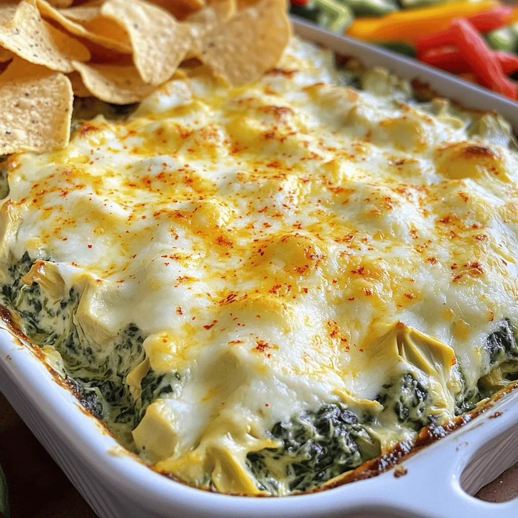 Cremiger Spinat-Artischocken-Dip Einfaches Rezept