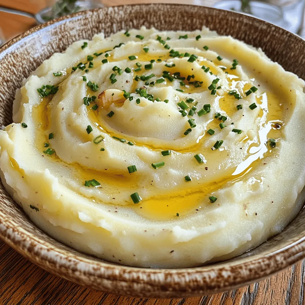 Cremige Knoblauch-Kartoffelpüree Einfaches Rezept