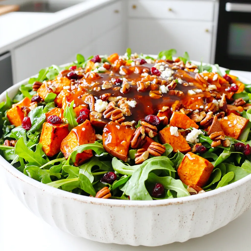 Maple Glazed Sweet Potato Salad köstlich und frisch