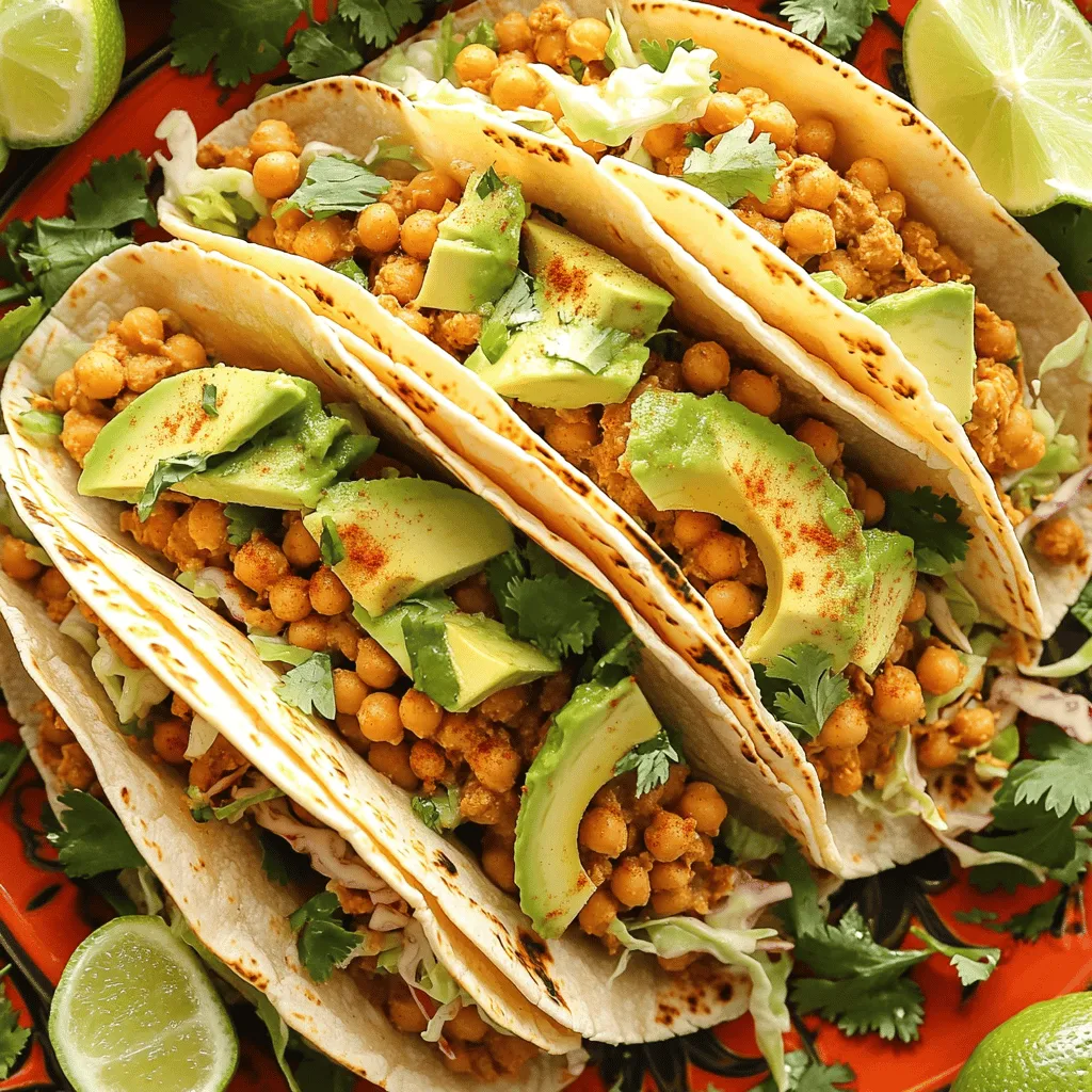 Würzige Kichererbsen-Tacos Schnelle und gesunde Mahlzeit
