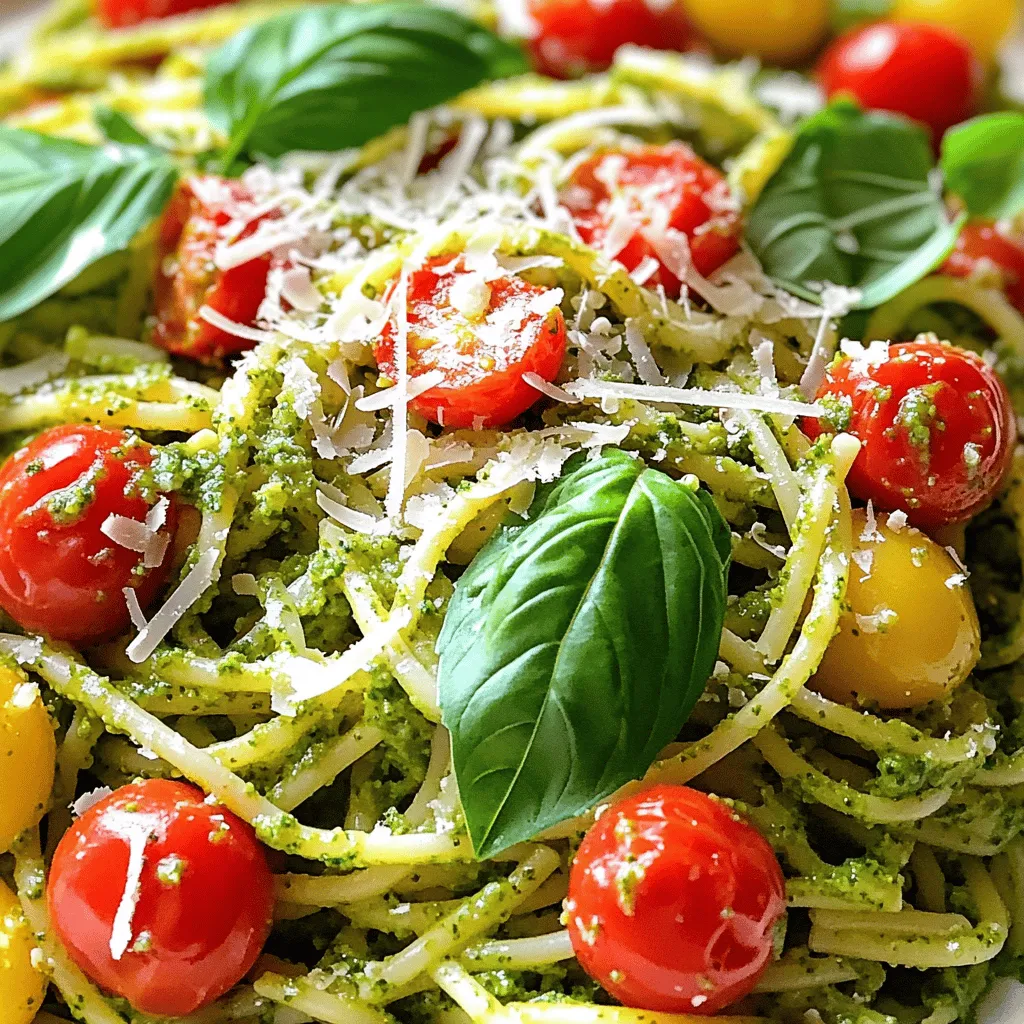 Lemon Basil Pesto Pasta Schnell und Köstlich Zubereiten