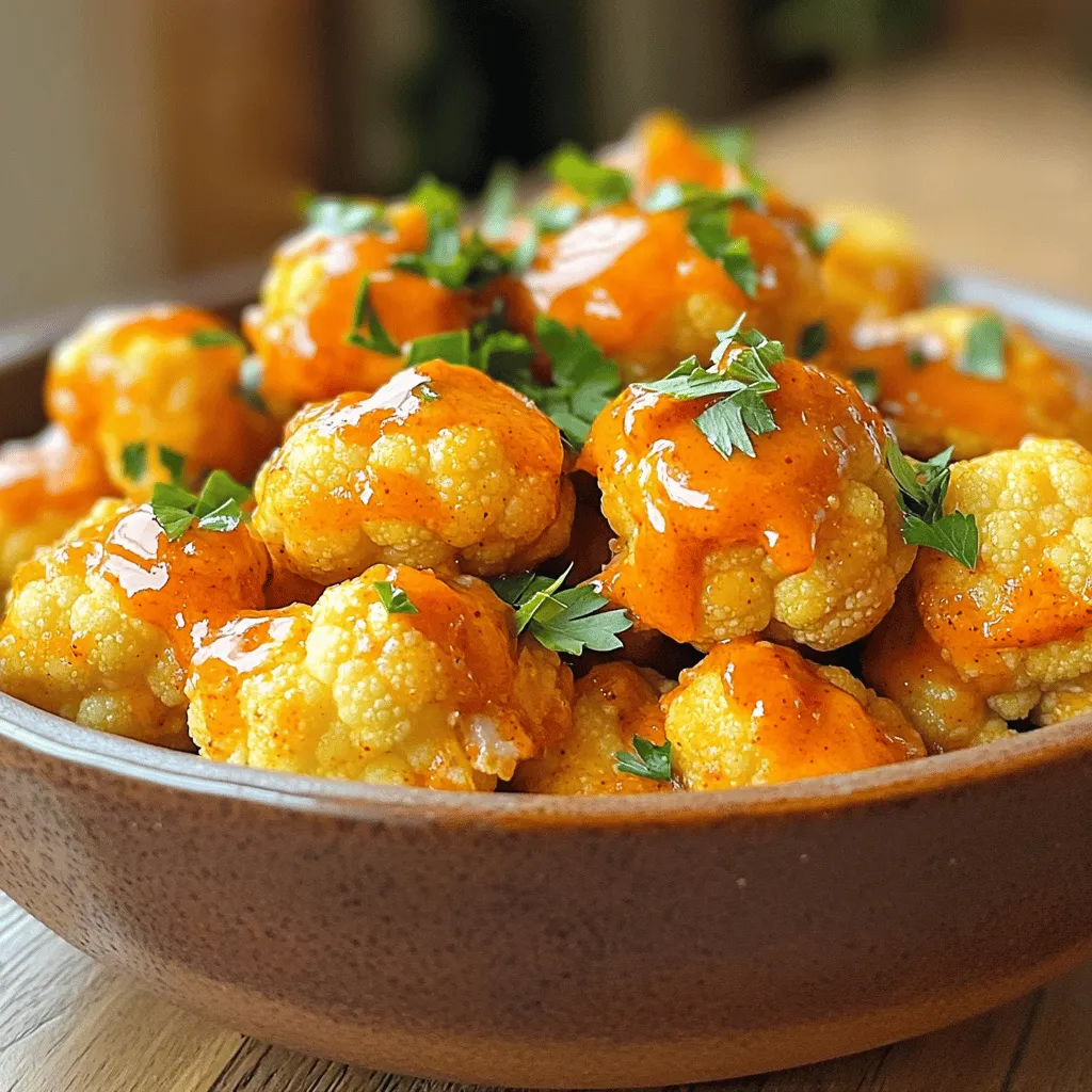 Air Fryer Buffalo Cauliflower Bites Knusprig Lecker