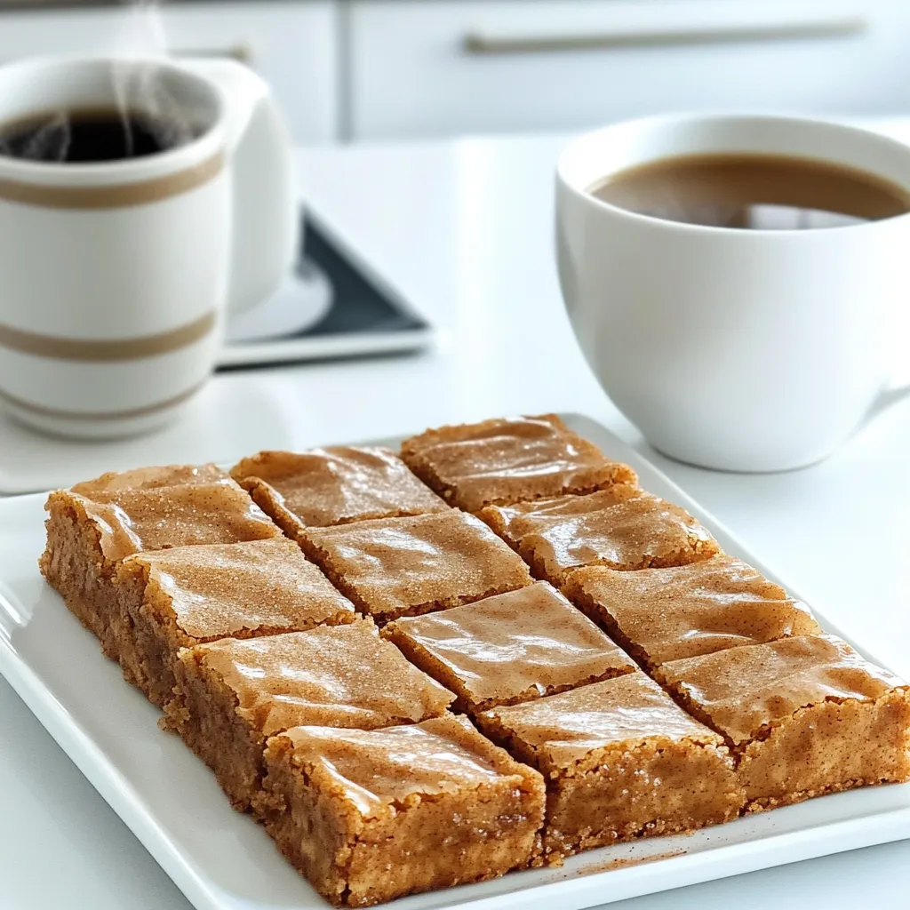 Chai Spice Snickerdoodle Blondies mit feinem Geschmack