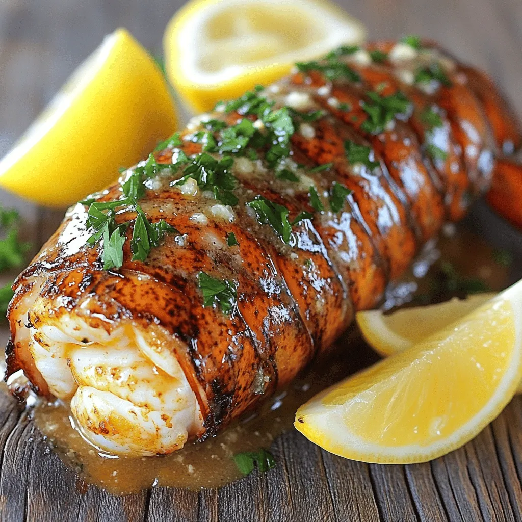 Cremige Knoblauchbutter-Lobster-Schwänze Genuss Pur