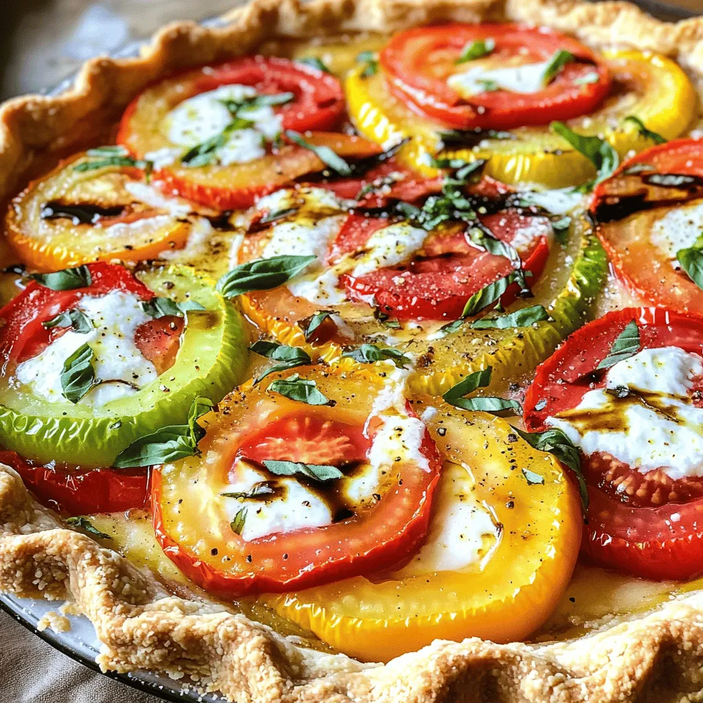 Heirloom Tomato Pie Köstlich und Einfach Zubereiten
