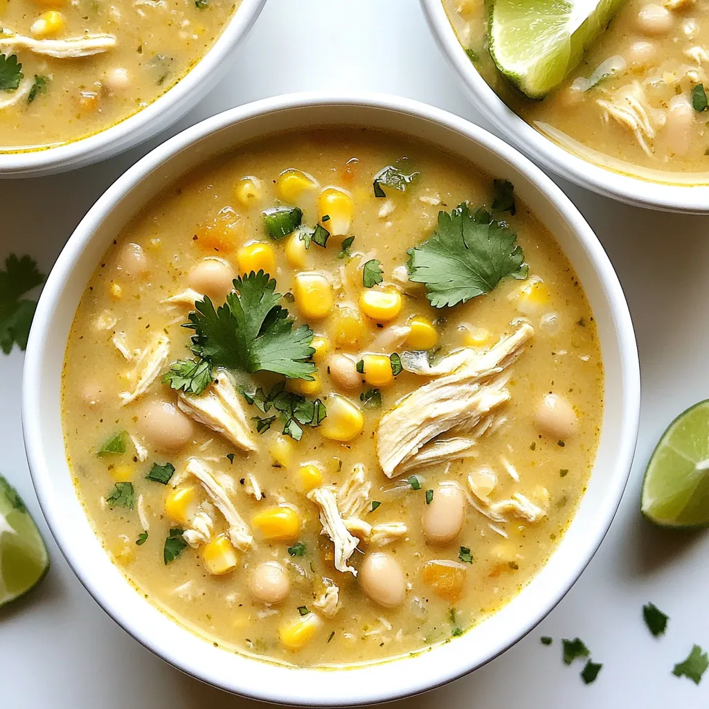 Crockpot White Chicken Chili Schnelles und einfaches Rezept