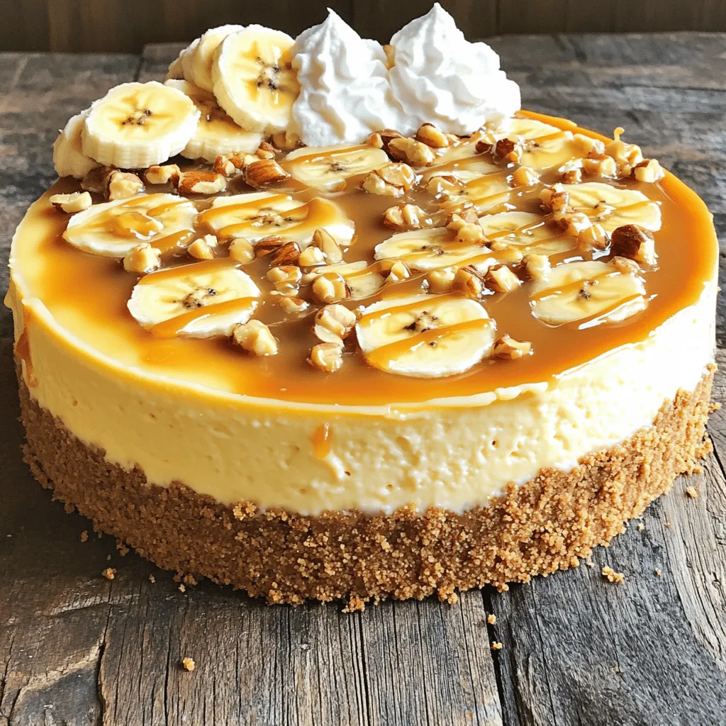 Banana Caramel Nut Cheesecake Leckerer Genuss