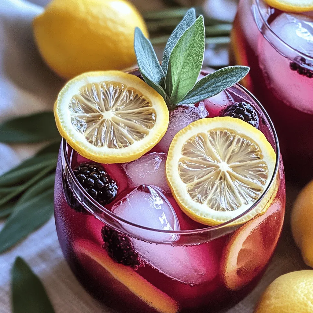 Brombeer-Salbei-Limonade Frisch und Erfrischend Genießen