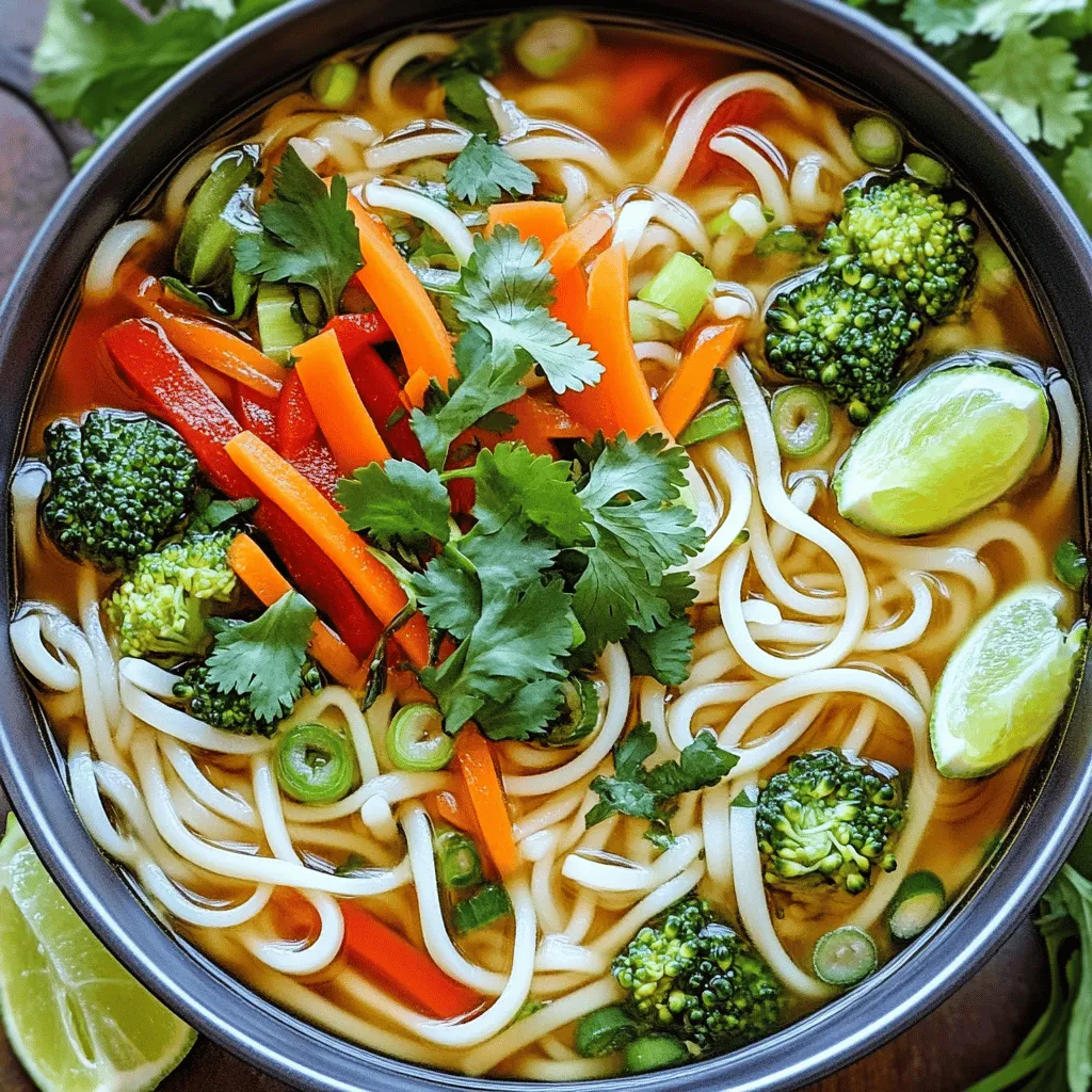 Einfache Thai Nudel Suppe Schnell und Köstlich Zubereiten