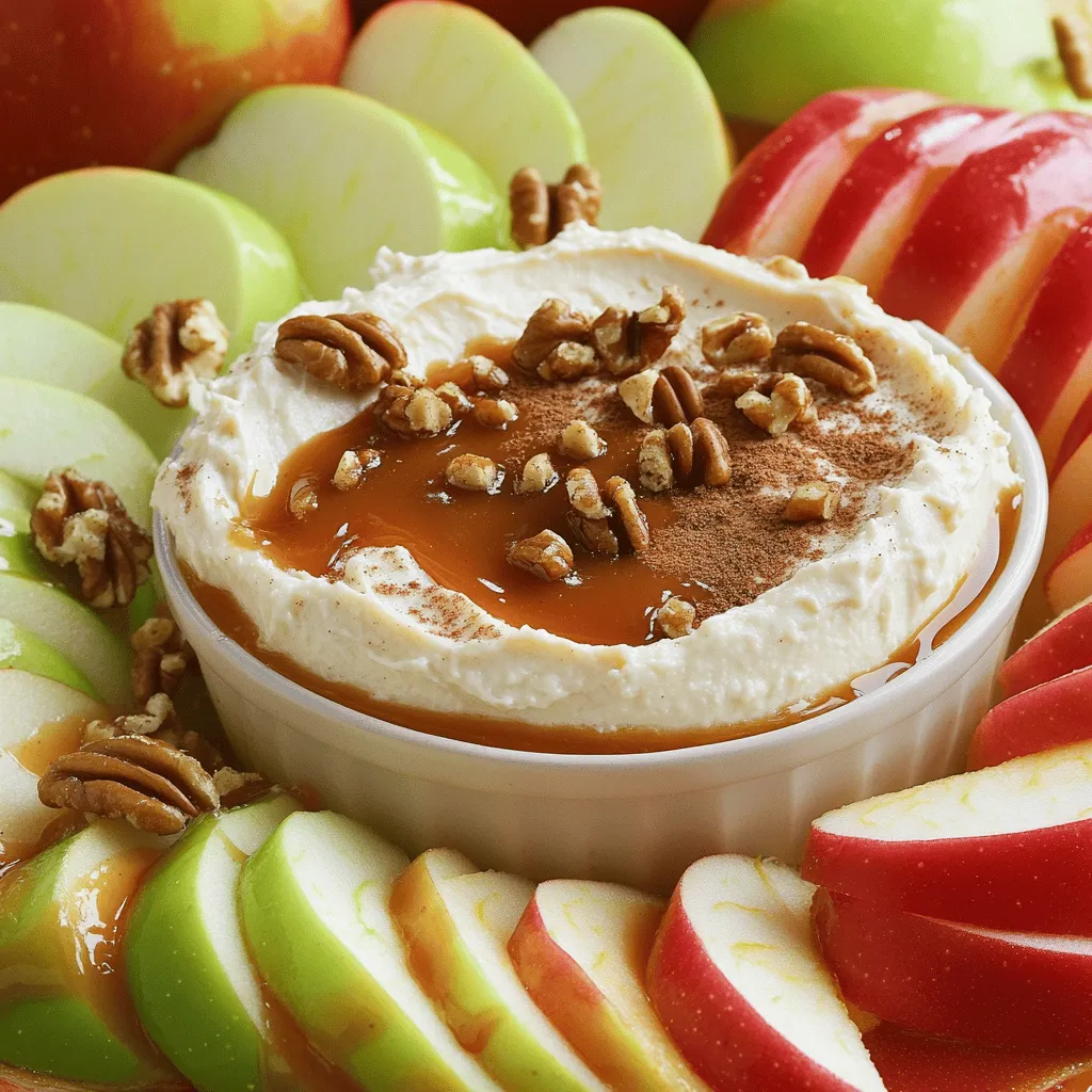 Leckerer Caramel Apple Dip mit Cream Cheese Rezept