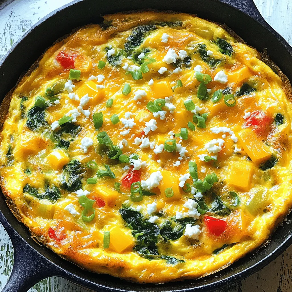 Ultimate Cheesy Frittata Köstliches Frühstück Genuss