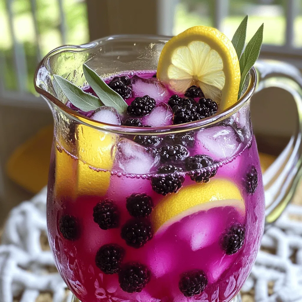 Blackberry Sage Lemonade Köstlicher Genuss für den Sommer