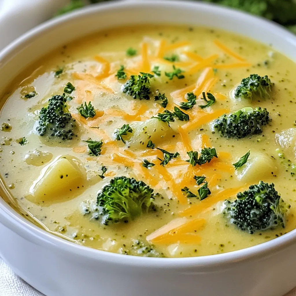 Velvety Broccoli Cheddar Soup Einfache Genuss-Rezept