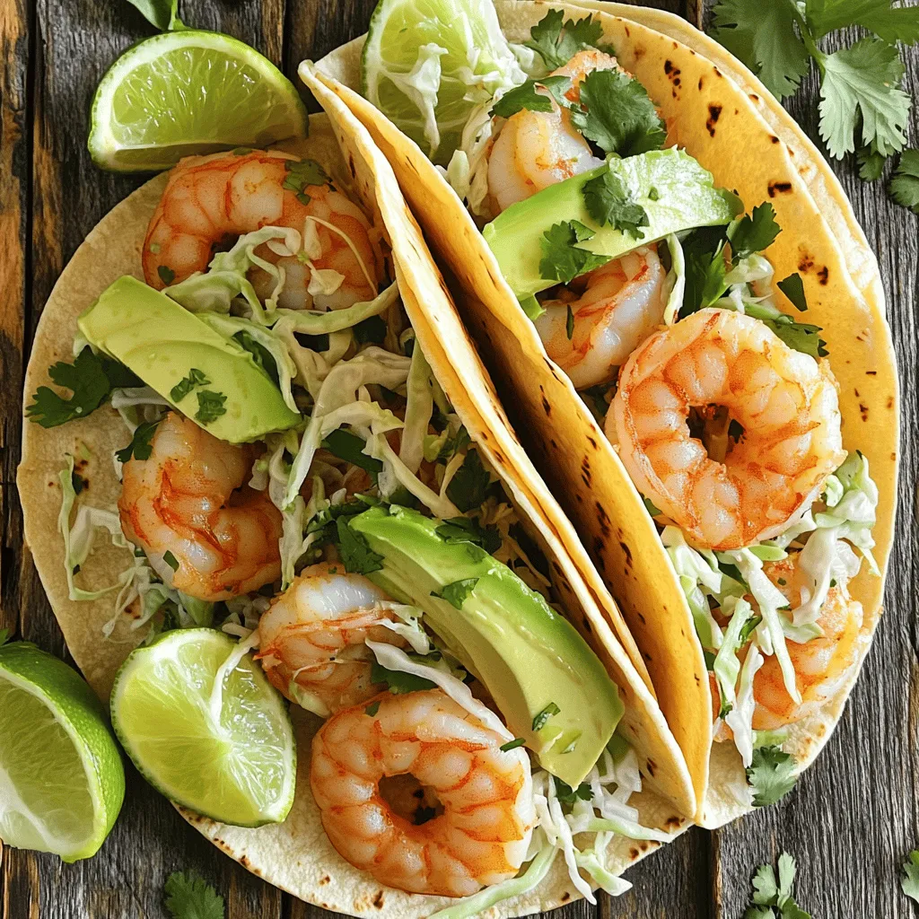 Kokos-Limetten-Garnelen-Tacos Frisch und Einfach