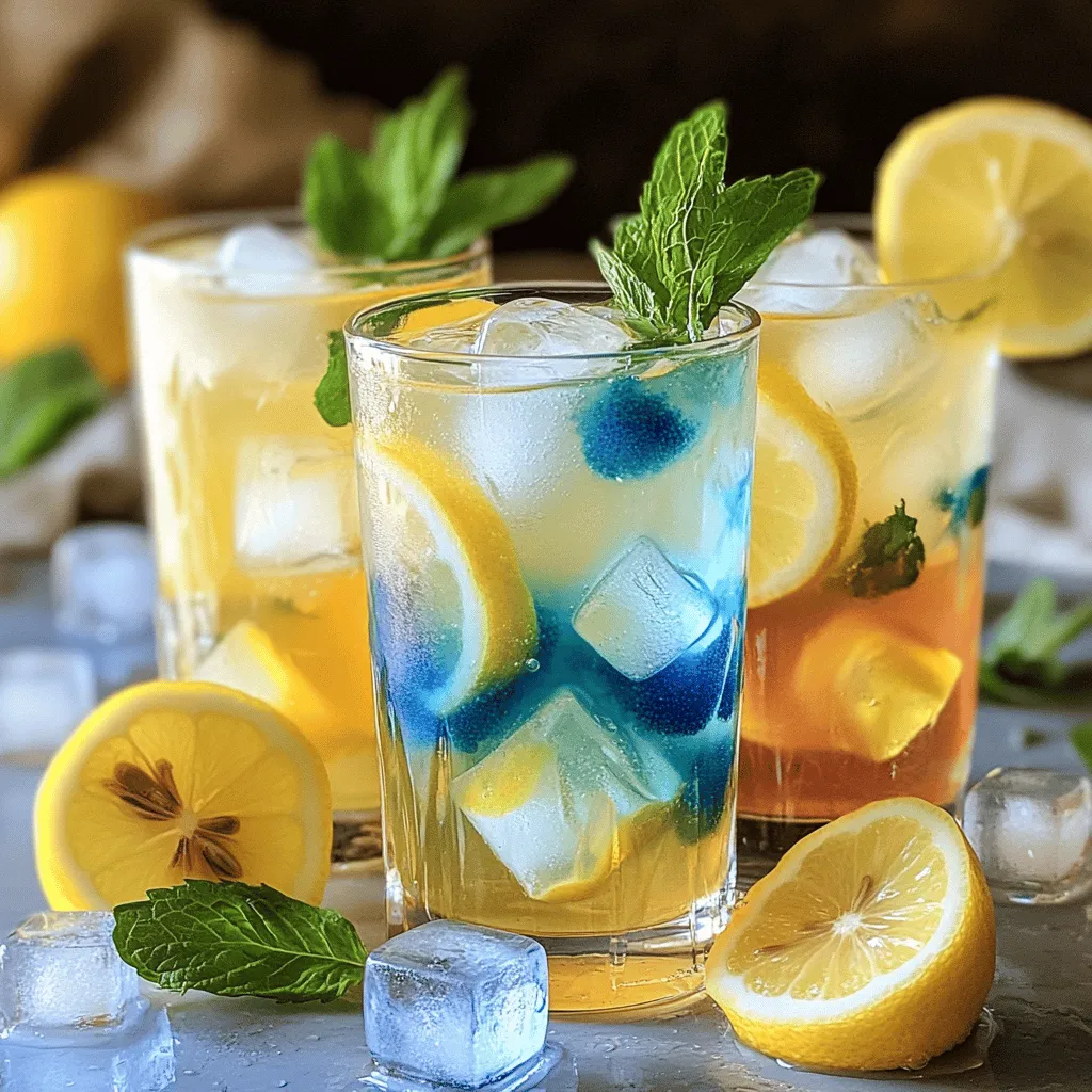 Farbwechselnde Limonade Kreative und Leckere Mischung
