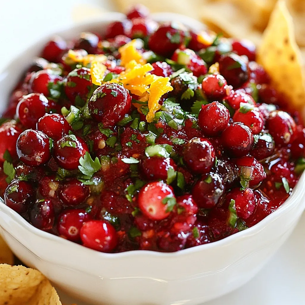 Tangy Cranberry Salsa Frisch und Einfach Zubereiten