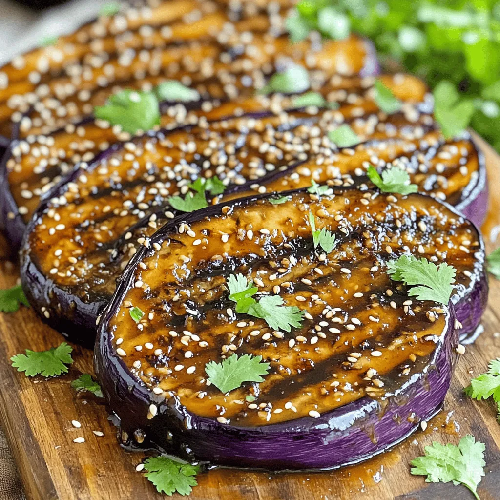 Miso Maple Glazed Eggplant Steaks Lecker und Gesund