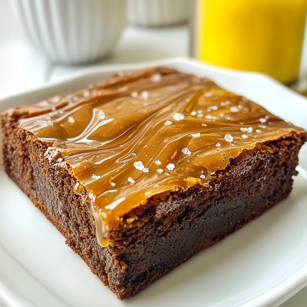 Kaffee Karamell Brownies Einfacher und schmackhafter Genuss