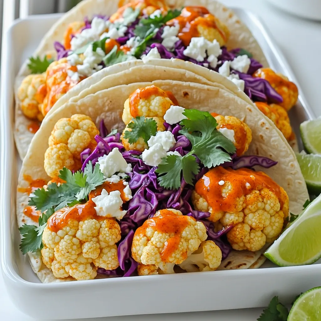 Crispy Buffalo Cauliflower Tacos für jeden Anlass