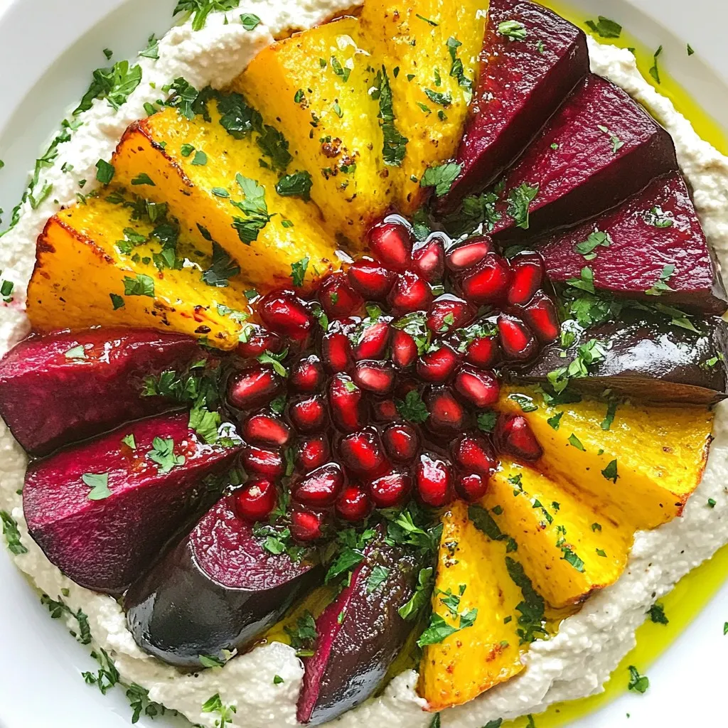 Rote-Bete-Spalten mit Baba Ganoush Leckerer Genuss