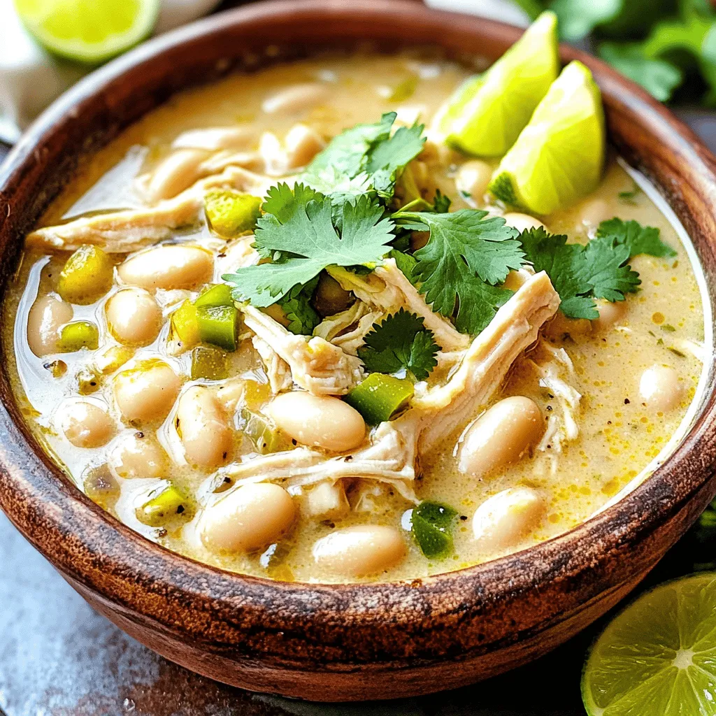 Creamy White Chicken Chili Einfaches und Herzhaftes Gericht