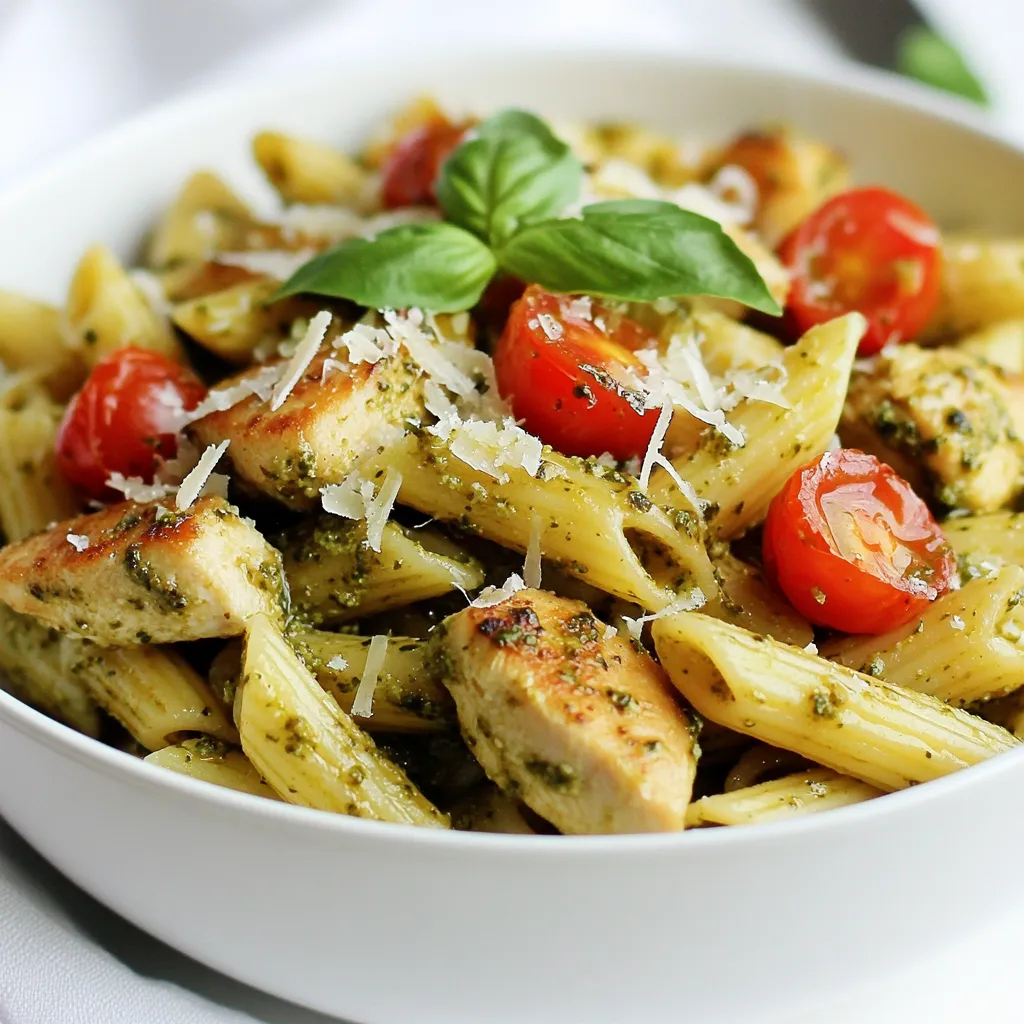 Pesto Chicken Pasta in 30 Minuten Schnelle Mahlzeit