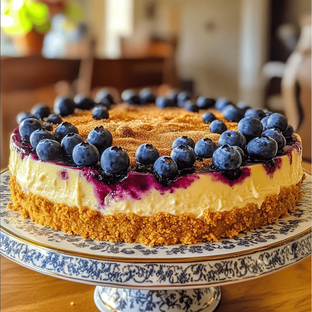 Unvergleichlicher Blueberry Cobbler Cheesecake Genuss