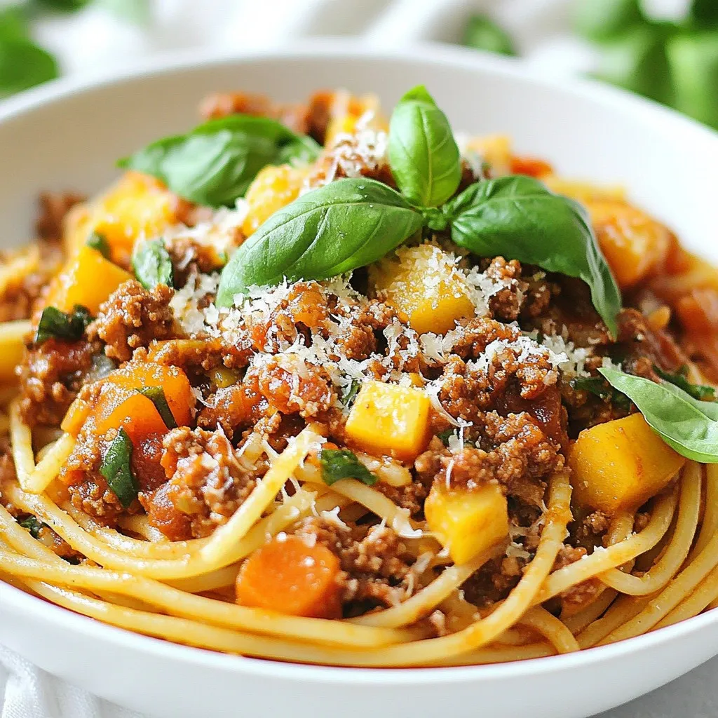 Einfache Weeknight Bolognese für schnelle Abende