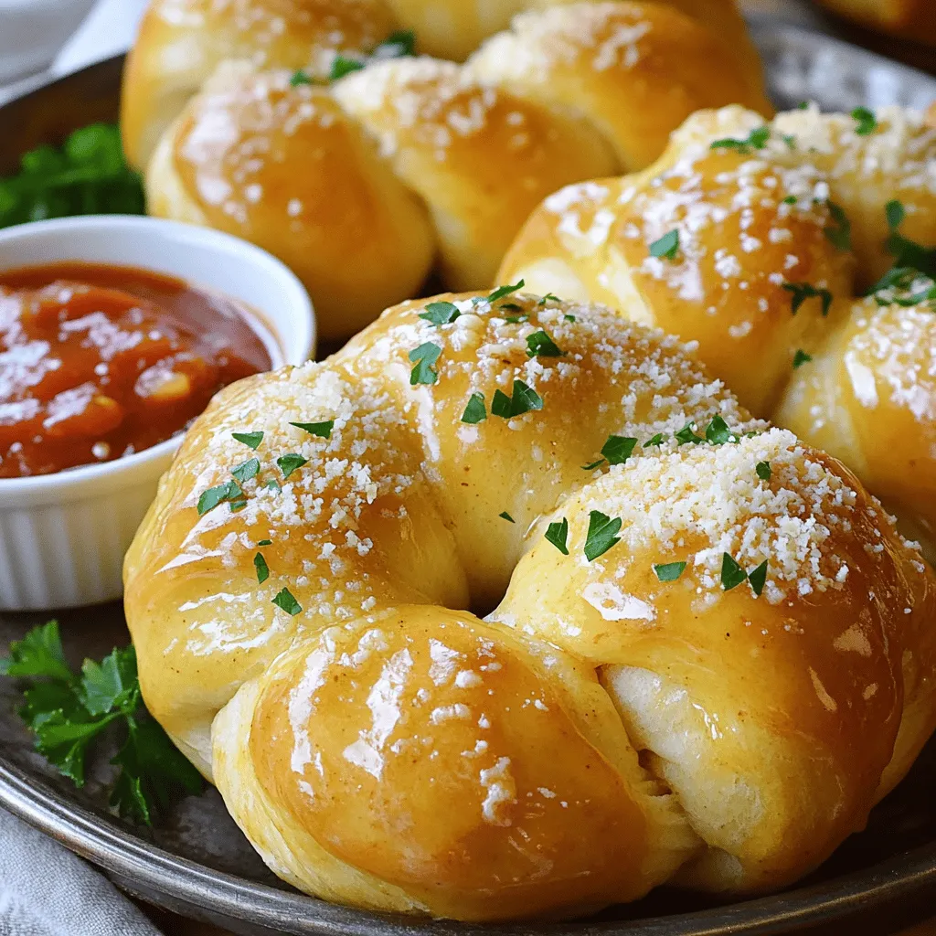 Für die perfekten Knoblauchknoten brauche ich folgende Hauptzutaten: - 450 g Pizzateig (gekauft oder selbstgemacht) - 4 Esslöffel ungesalzene Butter, geschmolzen - 4 Knoblauchzehen, fein gehackt - 2 Teelöffel getrockneter Oregano - ½ Teelöffel rote Pfefferflocken (optional) - ¼ Tasse geriebener Parmesan-Käse - 2 Esslöffel frische Petersilie, gehackt - Salz nach Geschmack - Marinara-Sauce zum Dippen (optional) Ich liebe, mit verschiedenen Zutaten zu experimentieren. Hier sind einige tolle Optionen: - Mozzarella-Käse für extra Schmelz - Frische Kräuter wie Basilikum oder Thymian - Oliven oder getrocknete Tomaten für einen mediterranen Touch - Gewürze wie Knoblauchpulver oder Zwiebelpulver für einen intensiveren Geschmack Um die Knoblauchknoten zu machen, benötige ich einige einfache Küchenutensilien: - Eine große Schüssel für den Teig - Ein Nudelholz zum Ausrollen - Ein Backblech mit Backpapier - Eine kleine Schüssel für die Knoblauch-Butter-Mischung - Ein Pinsel zum Bestreichen der Knoten Mit diesen Zutaten und Utensilien kann ich leckere Knoblauchknoten zubereiten.Zuerst heize deinen Ofen auf 220 °C vor. Nimm ein Backblech und lege es mit Backpapier aus. Mehle deine Arbeitsfläche leicht, um ein Kleben zu verhindern. Nimm 450 g Pizzateig, entweder gekauft oder selbstgemacht. Teile den Teig in 12 gleich große Stücke. Rolle jedes Stück zu einem Seil von etwa 15-20 cm Länge. Verknotet jedes Seil vorsichtig. Platziere die Knoten auf dem Backblech. Achte darauf, dass sie genug Platz haben. In einer kleinen Schüssel vermenge 4 Esslöffel geschmolzene Butter mit 4 fein gehackten Knoblauchzehen. Füge 2 Teelöffel getrockneten Oregano und ½ Teelöffel rote Pfefferflocken hinzu, wenn du es scharf magst. Gib eine Prise Salz dazu. Rühre alles gut um, bis die Mischung gleichmäßig ist. Diese Mischung wird dein Geheimnis für den tollen Geschmack der Knoblauchknoten. Jetzt ist es Zeit, die Knoten zu backen. Bestreiche jeden Knoten großzügig mit der Knoblauch-Butter-Mischung. Streue ¼ Tasse geriebenen Parmesan-Käse darüber und füge 2 Esslöffel gehackte Petersilie hinzu. Schiebe das Backblech in den Ofen und backe die Knoten für 12-15 Minuten. Sie sollten goldbraun und durchgebacken sein. Nach dem Backen nimm die Knoten aus dem Ofen und bestreiche sie erneut mit der restlichen Knoblauch-Butter-Mischung. Serviere sie warm und genieße sie mit Marinara-Sauce zum Dippen.Um den perfekten Geschmack zu erreichen, verwende frischen Knoblauch. Frischer Knoblauch hat einen stärkeren und besseren Geschmack. Ich schneide die Zehen immer fein, so geben sie mehr Aroma ab. Die Butter sollte heiß sein, wenn du sie über die Knoten gibst. So zieht der Geschmack gut in den Teig ein. Ein weiterer Tipp ist, etwas Parmesan unter den Teig zu mischen. Das verbessert die Textur und gibt einen zusätzlichen Käsegeschmack. Ein häufiger Fehler ist, den Teig nicht richtig zu kneten. Wenn du den Teig nicht gut knetest, wird er nicht luftig. Achte darauf, die Knoten gleichmäßig zu formen. Wenn sie ungleichmäßig sind, backen sie nicht gleichmäßig. Ein weiterer Fehler ist, die Knoten zu nah aneinander zu legen. Sie brauchen Platz, um aufzugehen und knusprig zu werden. Um knusprige Knoten zu erhalten, heize deinen Ofen gut vor. Die hohe Temperatur sorgt für eine schöne Bräunung. Lege die Knoten auf ein Backblech mit Backpapier. Das hilft, ein Ankleben zu vermeiden. Backe die Knoten goldbraun, aber achte darauf, dass sie nicht verbrennen. Nach dem Backen, bestreiche sie mit der restlichen Knoblauch-Butter-Mischung. Das gibt zusätzlichen Geschmack und macht sie noch saftiger.k knoblauchknoten sind ein richtiger genuss. sie kombinieren den geschmack von mit dem aroma knoblauch. um diese knoten zuzubereiten nehmen einfach etwas mozzarella oder ricotta. f teig vor einer kleinen menge so schmelzen die beim backen und geben einen tollen geschmack. kr frische verwenden. basilikum thymian rosmarin passen gut dazu. mischen der knoblauch-butter-mischung. erhalten frisches aroma. variante ist perfekt alle mehr wollen. vegane lecker. ersetzen butter durch pflanzliches n hefeflocken. verwenden auch hier variationen bieten gleichen genuss ohne tierische produkte. ideal veganer allergiker. egal welche sich entscheiden jede version probieren verschiedenen optionen aus finden ihren favoriten. das vollst rezept schauen gesamte anleitung frisch zu halten lege in luftdichten beh du kannst eine papiert wenn kurzen zeitraum aufbewahrst. stelle sicher dass abgek bevor lagerst. bleibt feuchtigkeit drau reste aufw m heize deinen ofen auf vor. backblech backe etwa minuten. werden wieder knusprig mikrowelle nutzen aber nicht knusprig. im tage. l aufbewahren einfrieren. wickel folie gefrierbeutel. bleiben bis monate frisch. achte darauf beschriften damit wei was drin besten machen verwende frischen er gibt vermischen auftr brauchen genug platz blech gleichm backen. vergiss nach nochmals butter-mischung bestreichen. sch saftig aromatisch. ja glutenfreie herstellen glutenfreien pizzateig. viele superm bereits fertigen alternativ selbst mehlen machen. backzeit gegebenenfalls anzupassen. glutenfreier kann anders reagieren als normaler teig. vielen pizzerien italienischen restaurants findest knoblauchknoten. oft b bei feinkostl erh suche lokalen teigwaren anbieten. online-plattformen wie lieferdienste deiner probiere rezept. es macht spa diesem artikel habe ich wichtigsten punkte zusammengefasst. wir schauten uns zutaten zubereitung tipps varianten zur richtigen lagerung war alles dabei. knusprigen schmecken experimentiere eigenen finden. denk daran fehler vermeiden genie viel ausprobieren data-pin-media=