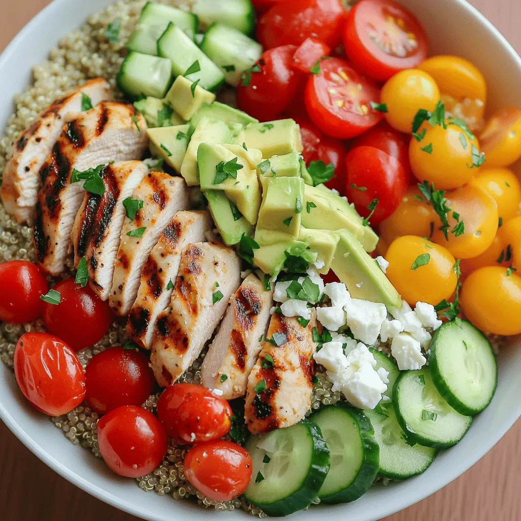 Grilled Chicken Quinoa Bowl Herzhaft und Nahrhaft