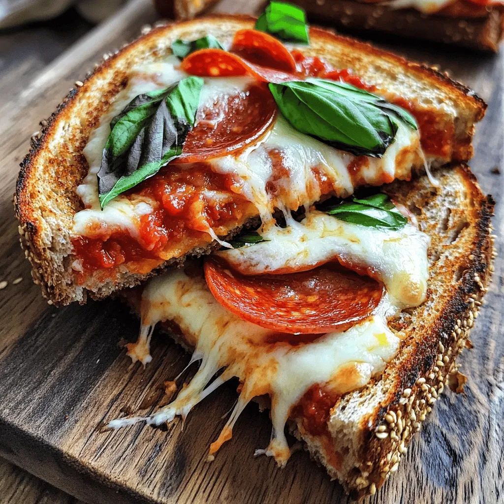 Homemade Pizza Grilled Cheese Schnelle und leckere Idee