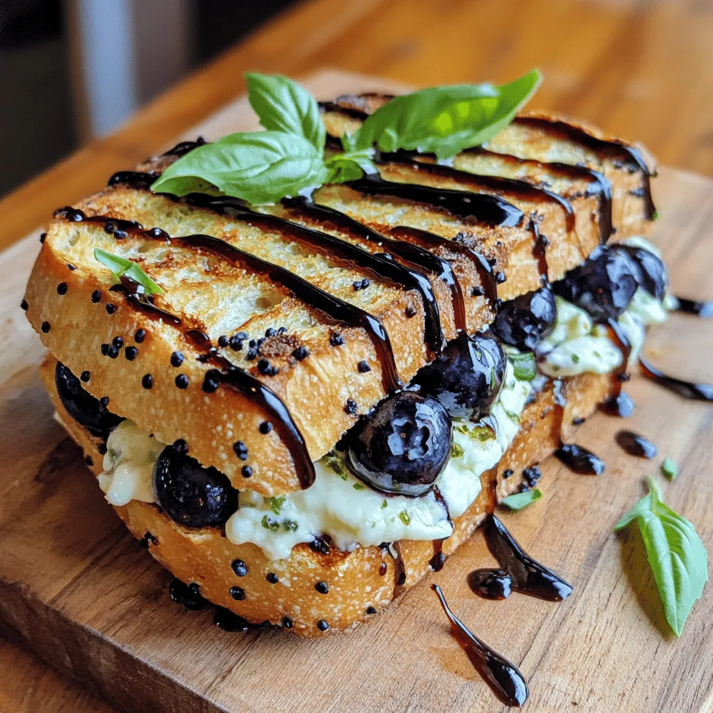 - 4 Scheiben rustikales Brot (z.B. Ciabatta oder Sauerteig) - 100g Ziegenkäse, weich - 1 Tasse frische Heidelbeeren