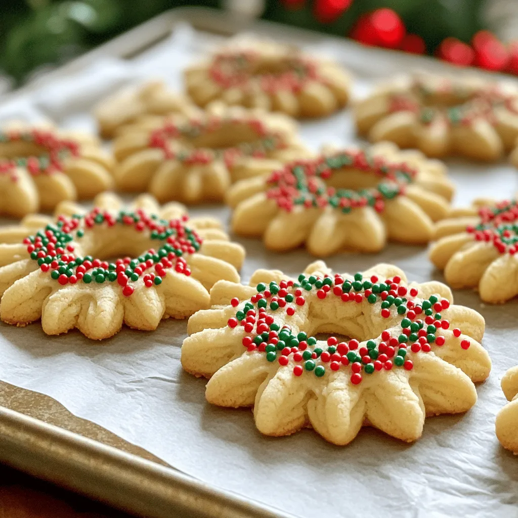 Buttery Christmas Spritz Cookies Einfaches Keksrezept