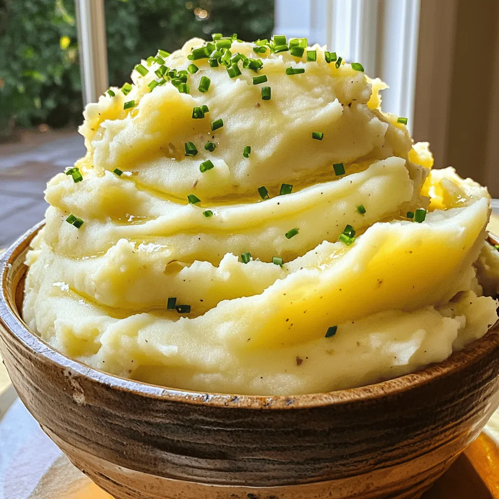 Cremige Knoblauch-Kartoffelstampf einfach zubereiten