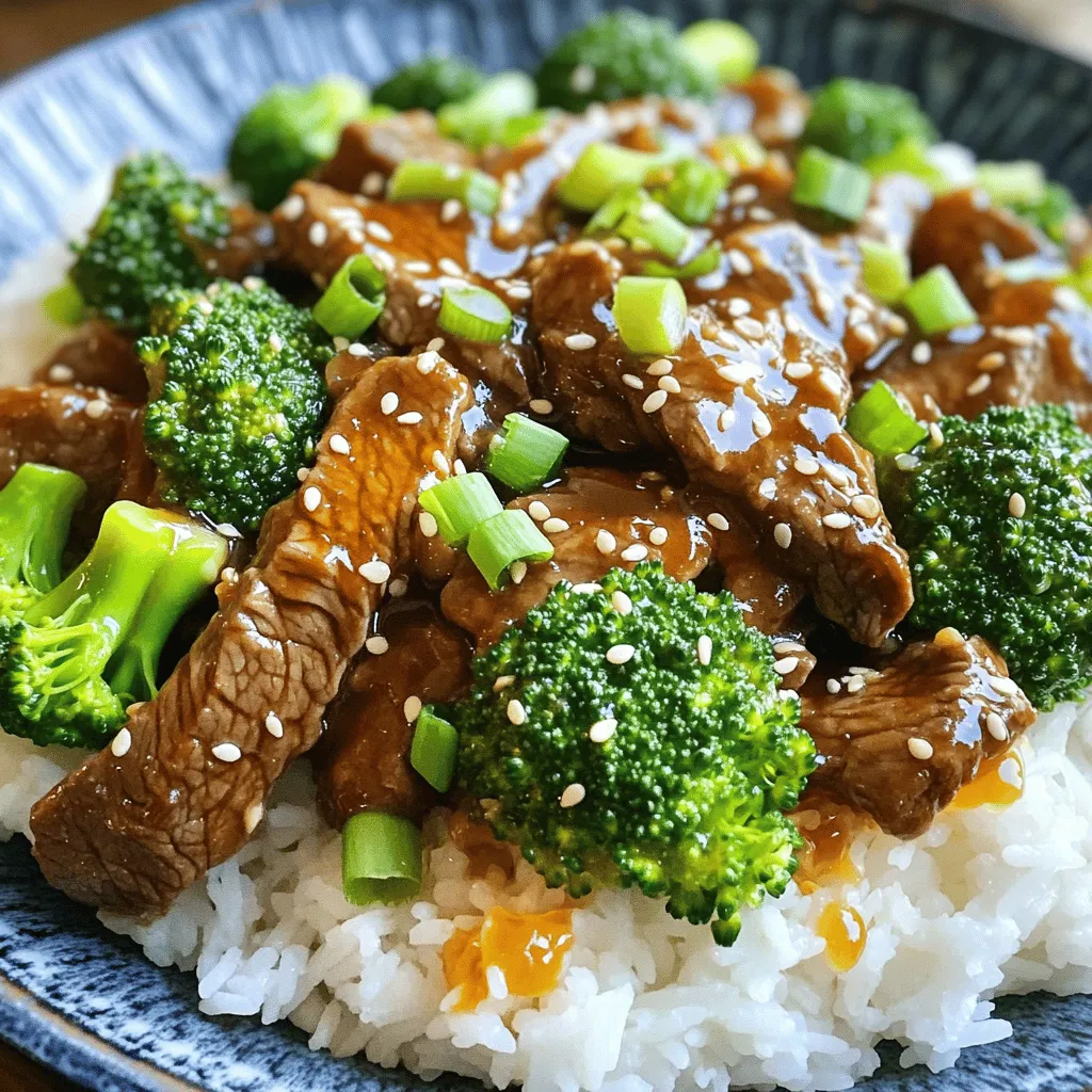 Minute Sesame Ginger Beef &#038; Broccoli Einfache Rezeptidee