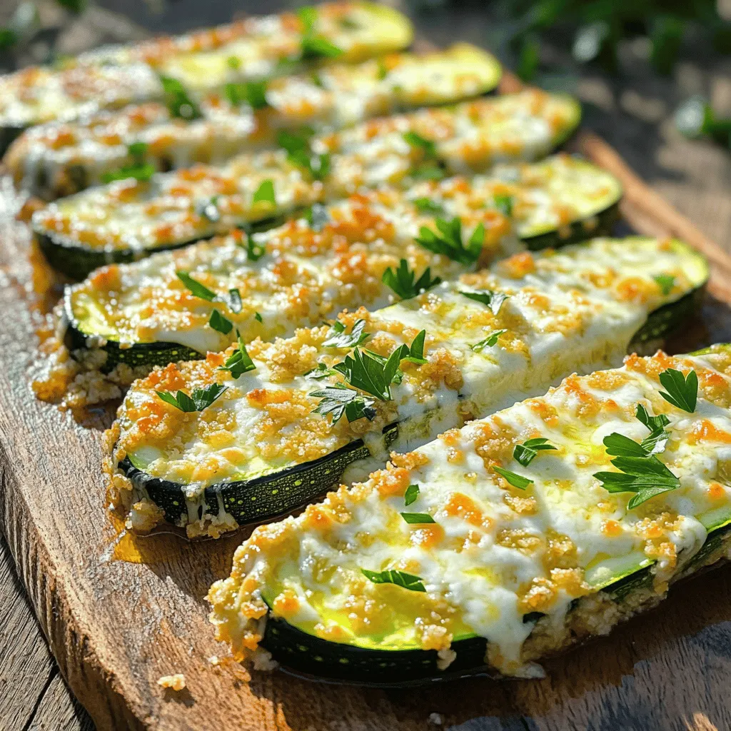 Cheesy Zucchini Steaks Köstlich und Einfach Zubereiten