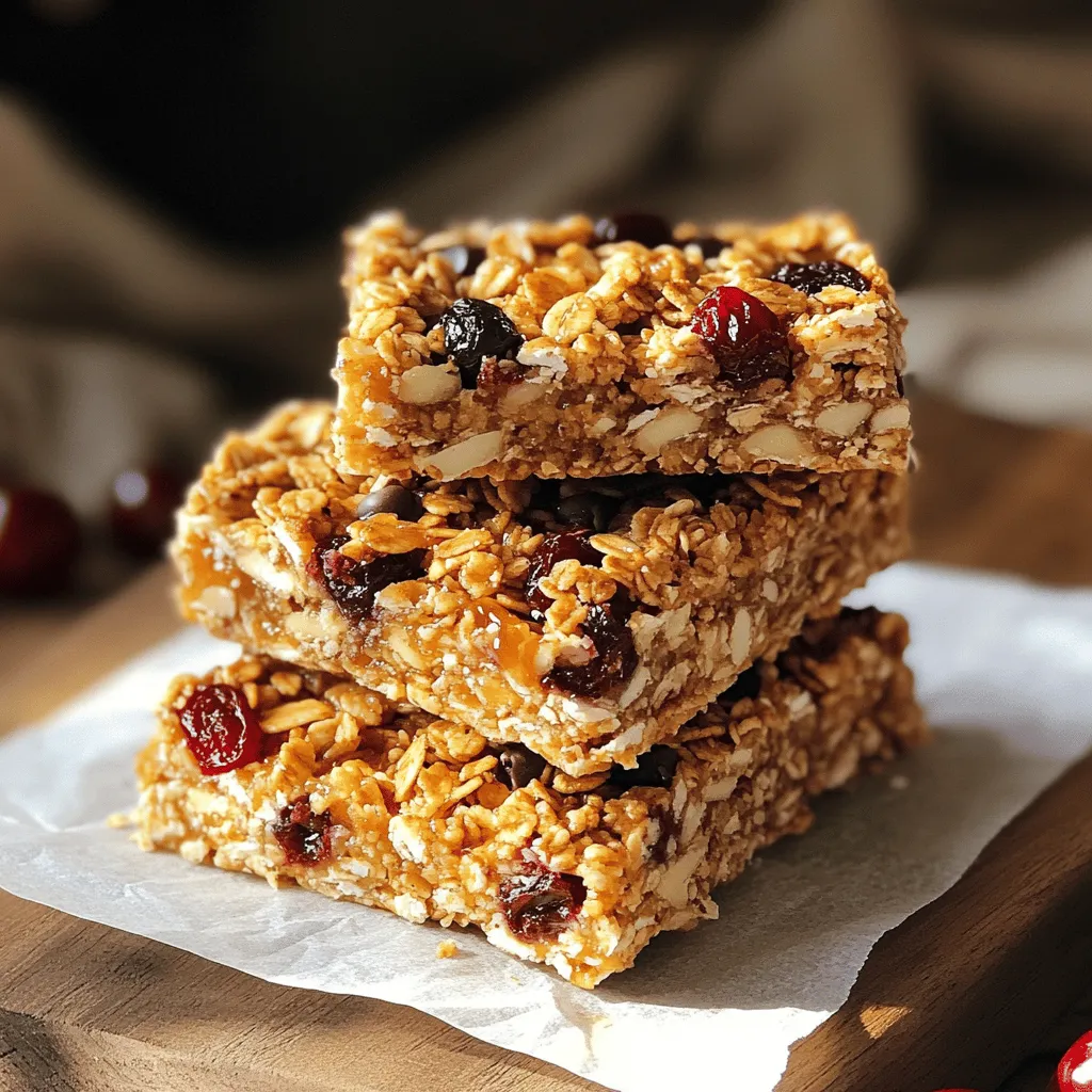 Cherry Almond Granola Bars Leckere Snack-Option