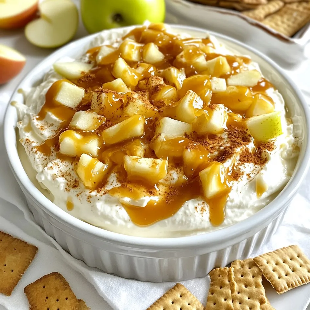 Caramel Apple Cheesecake Dip Einfach und Lecker