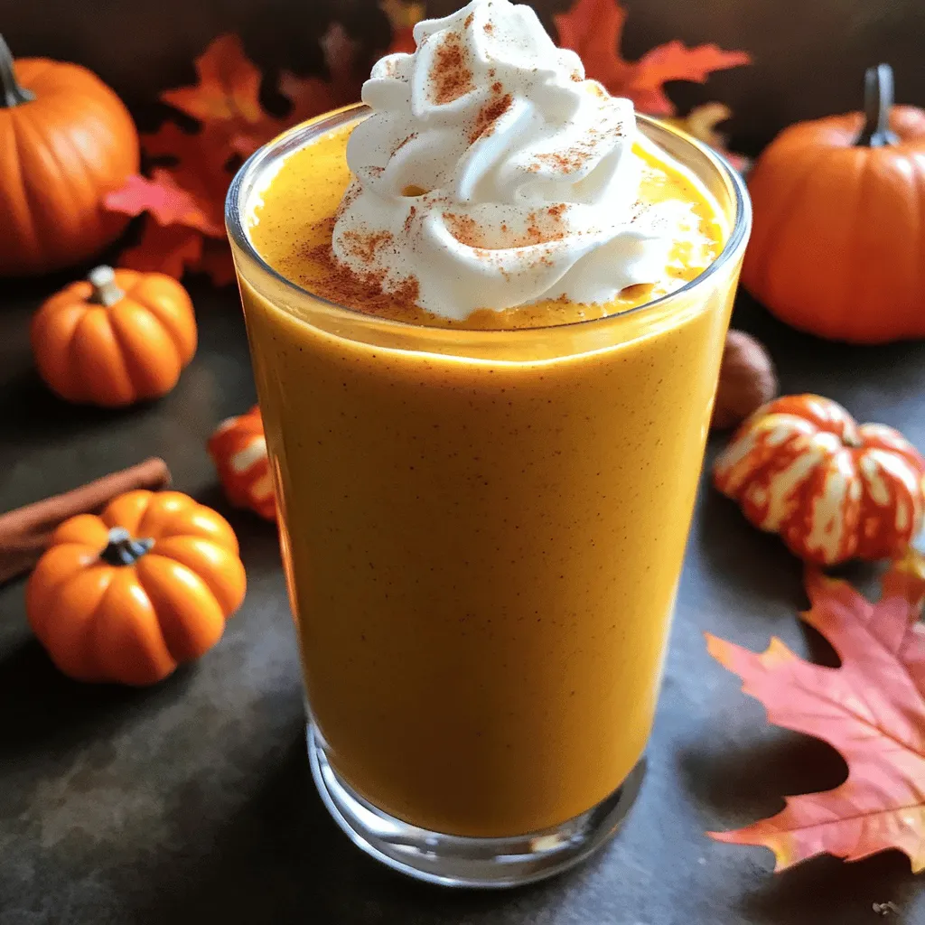 Pumpkin Spice Latte Protein Smoothie Köstlicher Genuss