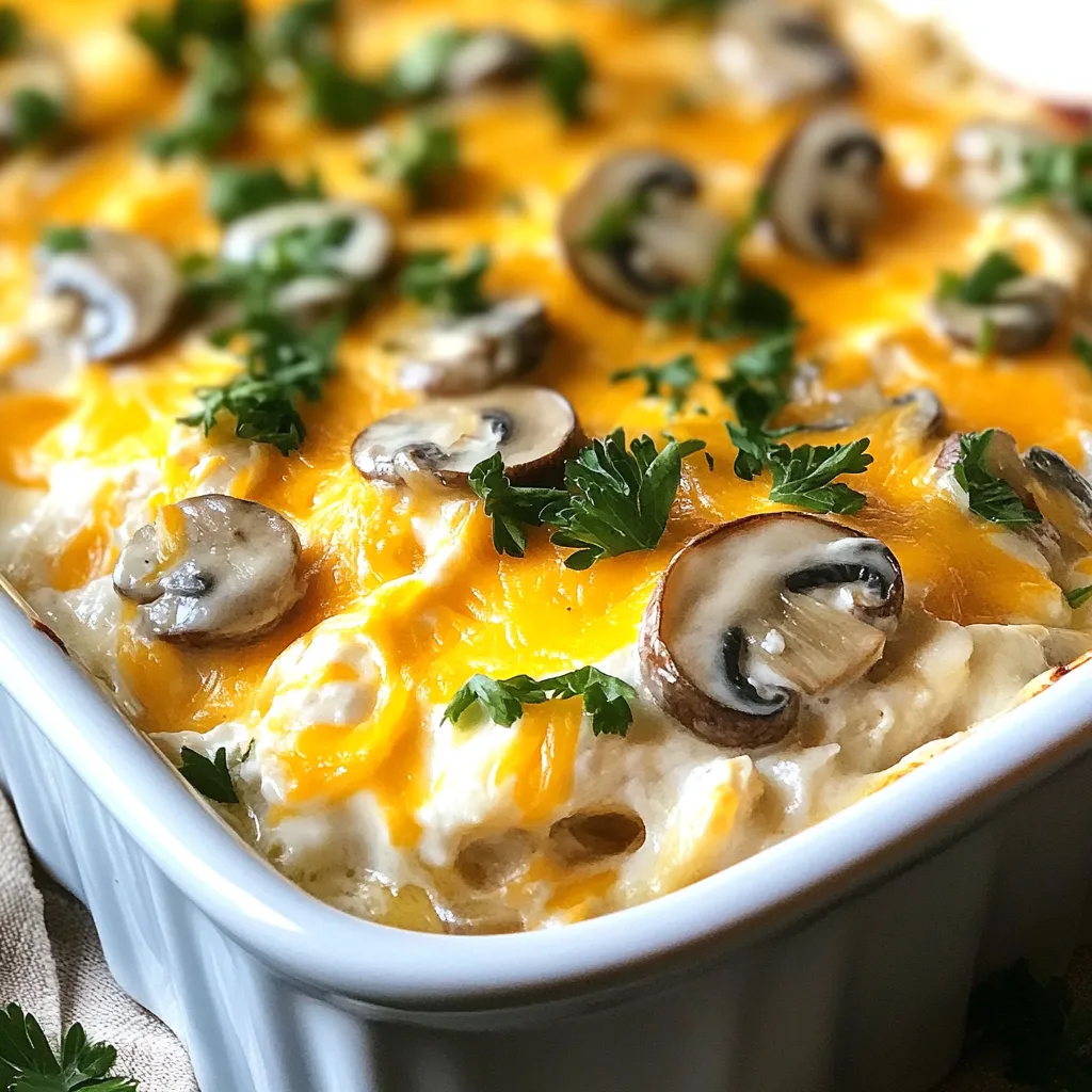 Keto Chicken Mushroom Casserole Einfache Wohlfühlmahlzeit