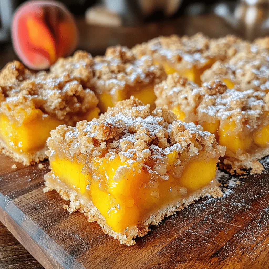 Pfirsich-Crumble-Riegel köstlicher Genuss für alle