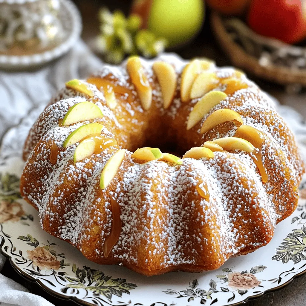 Apfelmost Donut Bundt Kuchen Einfaches Rezept