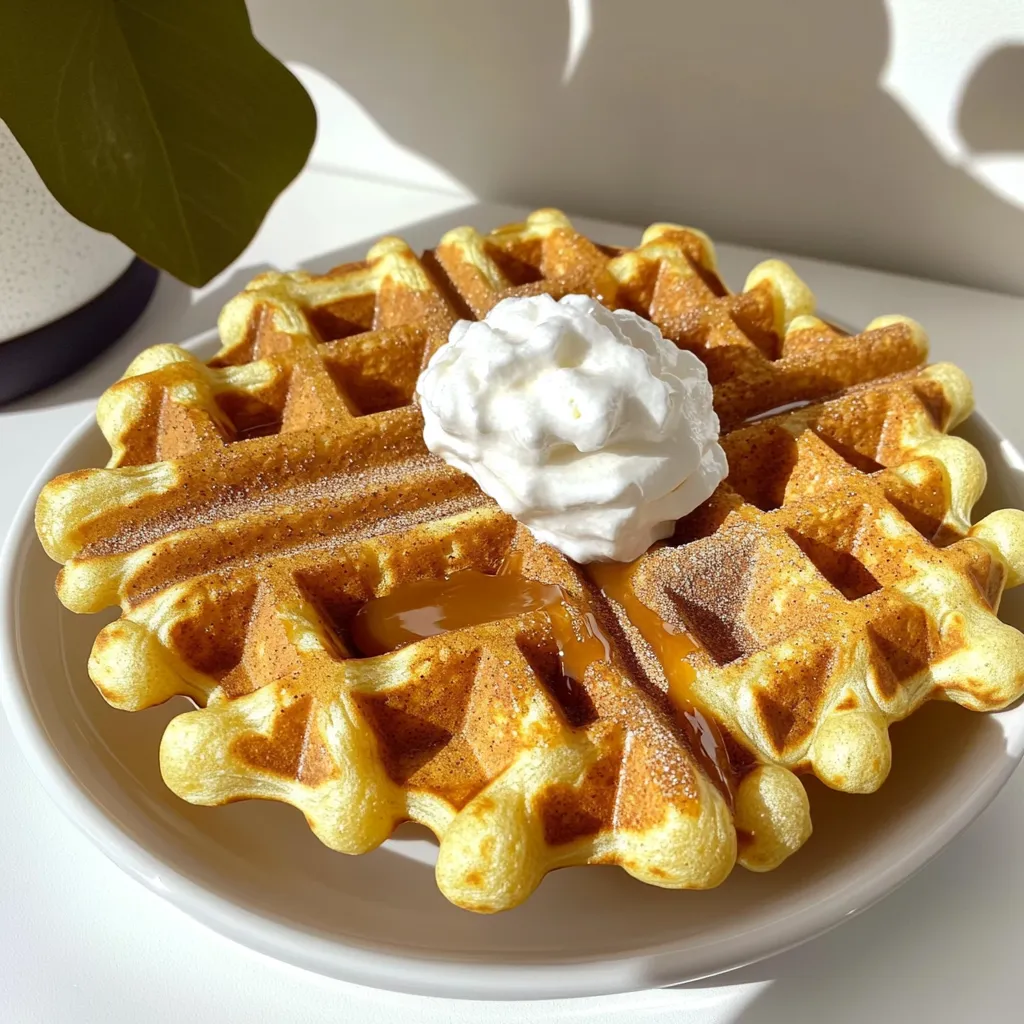Kürbisgewürz Churro Waffeln Genuss für den Herbst